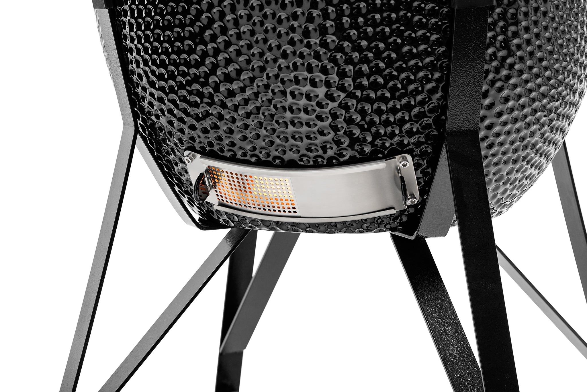 Kamado BONO Media Ceramic Charcoal Grill – Black | 21-Inch (52cm) BBQ Smoker, Outdoor Cooking Kamado Grill & Pizza Oven
