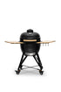 Kamado BONO Media Ceramic Charcoal Grill – Black | 21-Inch (52cm) BBQ Smoker, Outdoor Cooking Kamado Grill & Pizza Oven