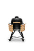 Kamado BONO Media Ceramic Charcoal Grill – Black | 21-Inch (52cm) BBQ Smoker, Outdoor Cooking Kamado Grill & Pizza Oven