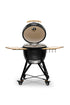 Kamado BONO Media Ceramic Charcoal Grill – Black | 21-Inch (52cm) BBQ Smoker, Outdoor Cooking Kamado Grill & Pizza Oven