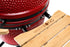 Kamado BONO Media 21-Inch Ceramic Charcoal Grill, Red – Versatile Outdoor BBQ Smoker & Pizza Oven