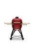 Kamado BONO Media 21-Inch Ceramic Charcoal Grill, Red – Versatile Outdoor BBQ Smoker & Pizza Oven