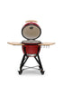 Kamado BONO Media 21-Inch Ceramic Charcoal Grill, Red – Versatile Outdoor BBQ Smoker & Pizza Oven