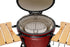 Kamado BONO Media 21-Inch Ceramic Charcoal Grill, Red – Versatile Outdoor BBQ Smoker & Pizza Oven