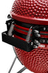 Kamado BONO Media 21-Inch Ceramic Charcoal Grill, Red – Versatile Outdoor BBQ Smoker & Pizza Oven