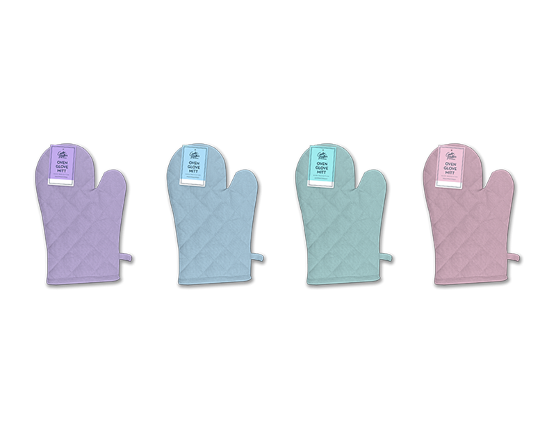 Cooke & Miller Pastel Oven Glove Mitt 1 Piece Assorted