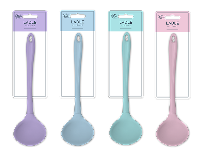 Cooke & Miller Pastel Silicone Ladle 1 piece Assorted