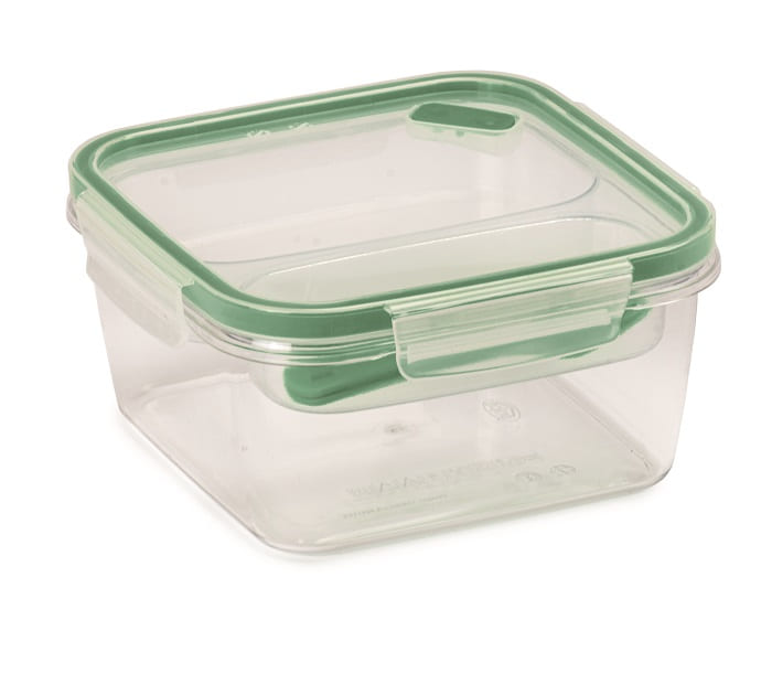 Snips Tritan Renew Airtight Square Lunch Box 1.4 Liter With PP Fork & Kinfe