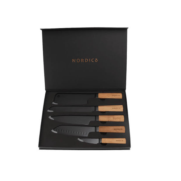 Nordico Stainless Steel Kitchen Knives Set of 5 pieces
