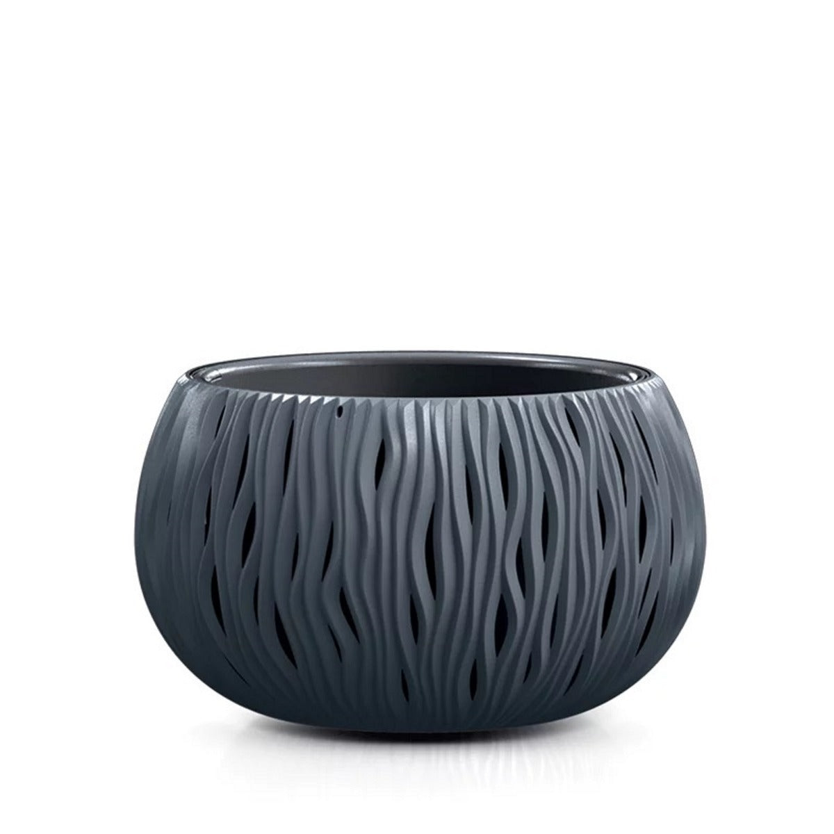 Prosperplast Flower Pot Sandy Ã˜37 X 21.8cm Dark Grey