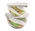 Snips 2 Pieces Salad Bowl 5 Liter and 3 Liter With lids 2 in 1 Set White