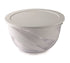 Snips 2 Pieces Salad Bowl 5 Liter and 3 Liter With lids 2 in 1 Set White