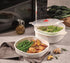 Snips Microwave 2 Tray Dish Steamer 4 Liter