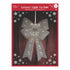 Eurowrap 16 X 24" Sliver Light Up Led Xmas Bow