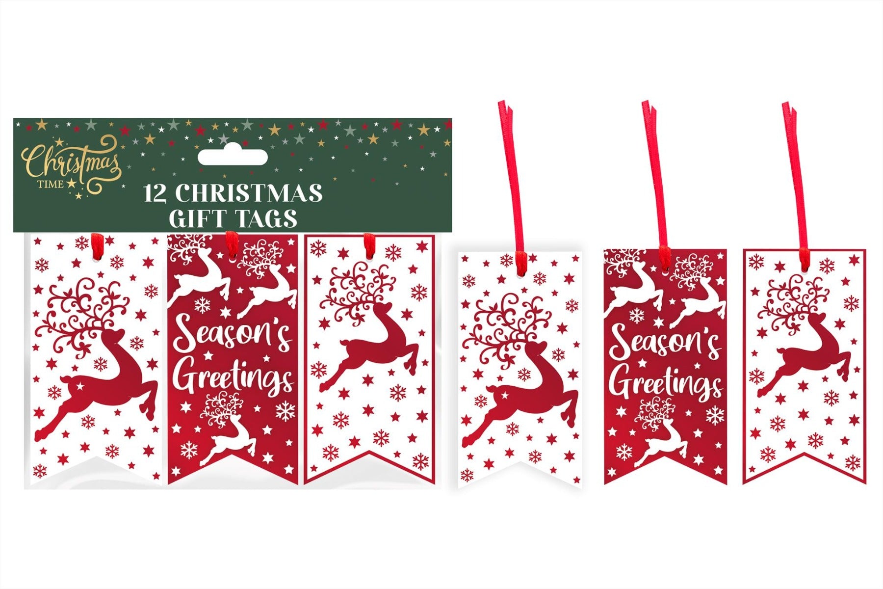 HSR Red Foil Tag Pack of 12