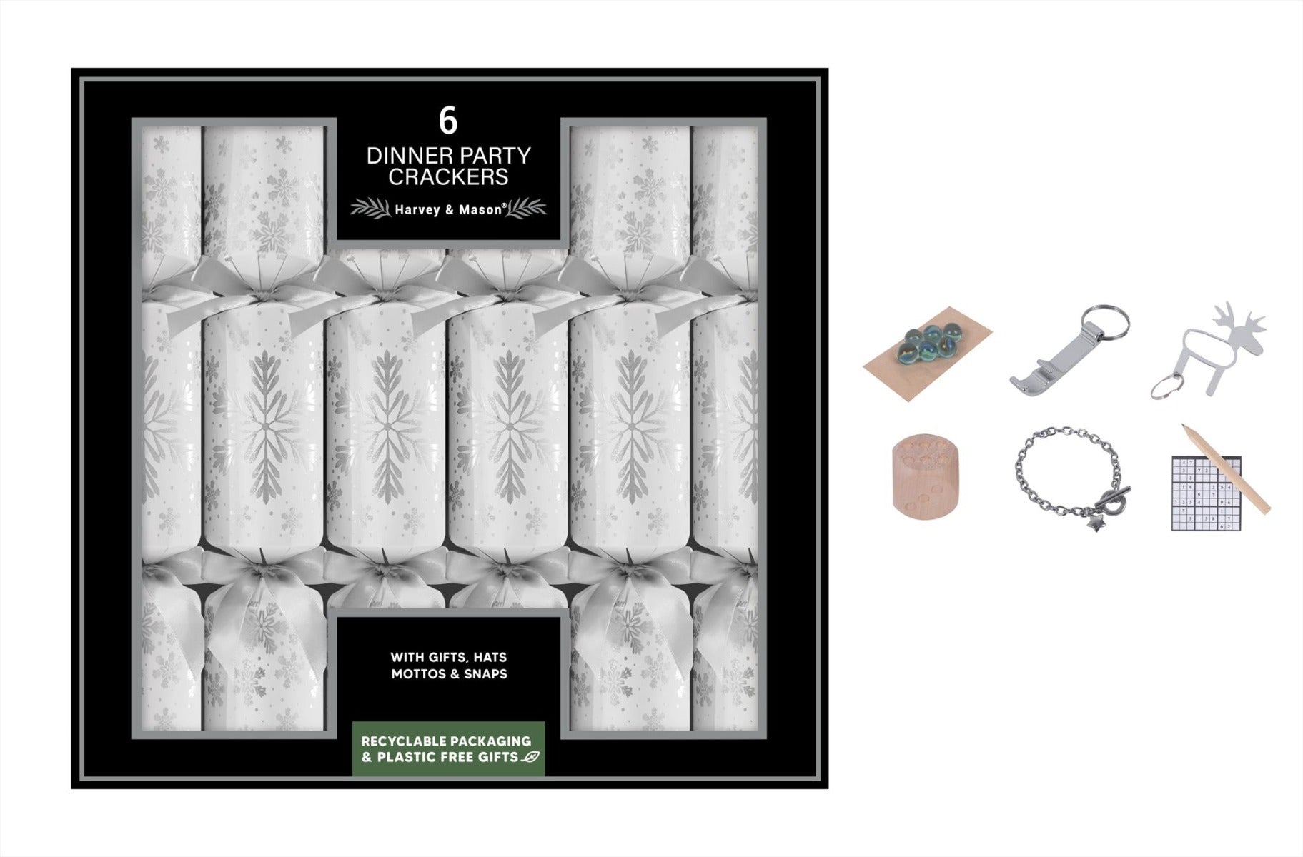HSR 6 X 12" Holographic Crackers Silver